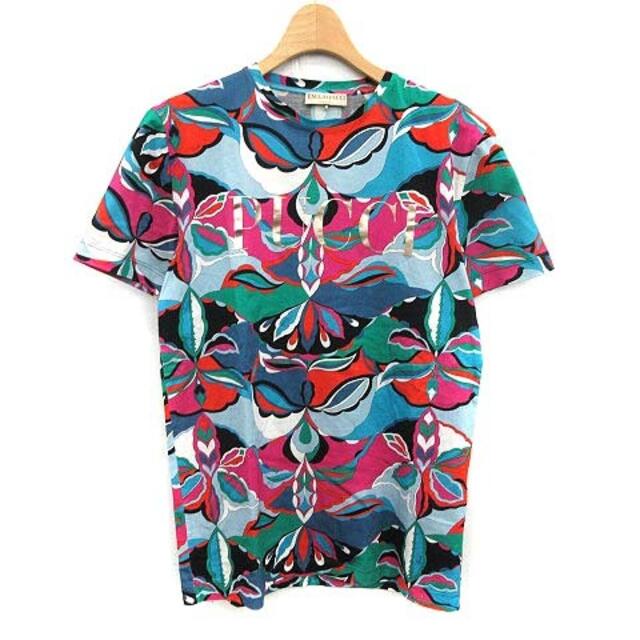 エミリオプッチ EMILIO PUCCI Tシャツ カットソー 半袖 総柄 ロゴ