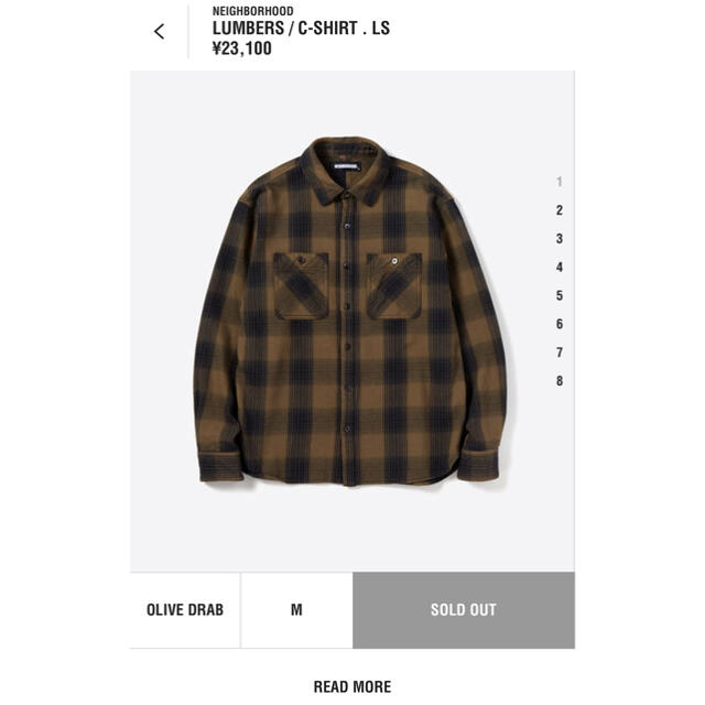ネイバーフッド LUMBERS / C-SHIRT . LS ネイバーフッド LUMBERS / C-SHIRT . LS