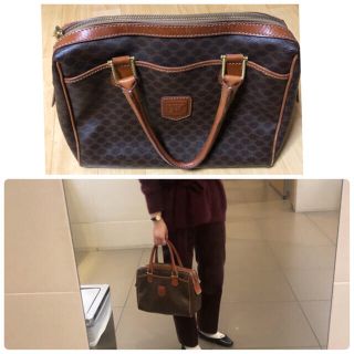 セリーヌ(celine)の【最終値下げ】オールドセリーヌ　マカダム柄　ボストンバッグ(ボストンバッグ)