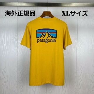 パタゴニア(patagonia)の海外正規品　即日発送　patagonia　半袖Tシャツ　イエロー　XLサイズ(Tシャツ/カットソー(半袖/袖なし))