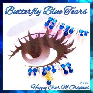 ❤★Butterfly Blue Tears★partyまつげ バタフライ　ブル(つけまつげ)