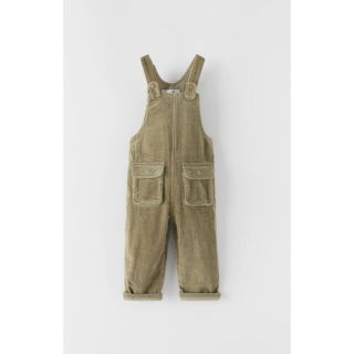 ザラキッズ(ZARA KIDS)の【ザラ】98㎝　ポケット付きコーデュロイ　オーバーオール サロペット(パンツ/スパッツ)