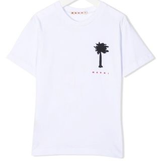 マルニ(Marni)の【新作】マルニ　ヤシの木Tシャツ　ホワイト　12(Tシャツ(半袖/袖なし))