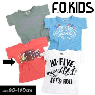 エフオーキッズ(F.O.KIDS)の新品！！F.O.KIDS エフオーキッズ●90♡︎ʾʾTシャツ　オレンジ(Tシャツ/カットソー)