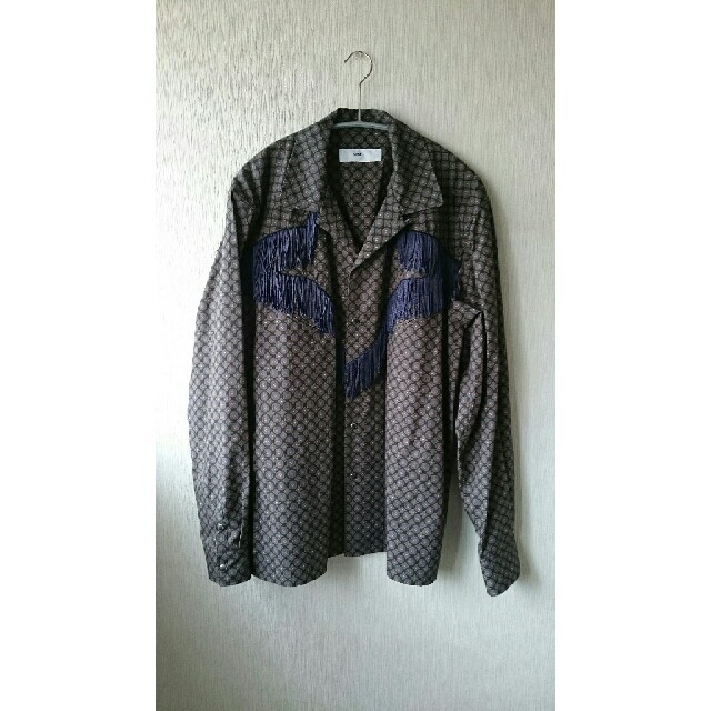 toga virilis 19aw 総柄フリンジシャツ【未使用品】 toga virilis 19aw 総柄フリンジシャツ【未使用品】