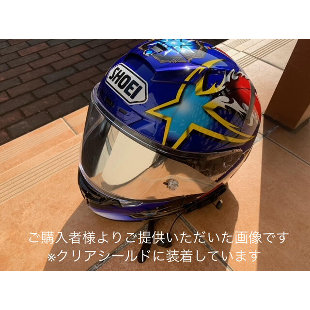 ショウエイ CWF-1ティアオフフィルム(シルバーミラー) X-14対応 2枚 自動車/バイクのバイク(ヘルメット/シールド)の商品写真