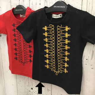 ブランシェス(Branshes)の新品！！2点✪︎branshes ブランシェス✩︎⡱90●　Tシャツ　赤と黒(Tシャツ/カットソー)