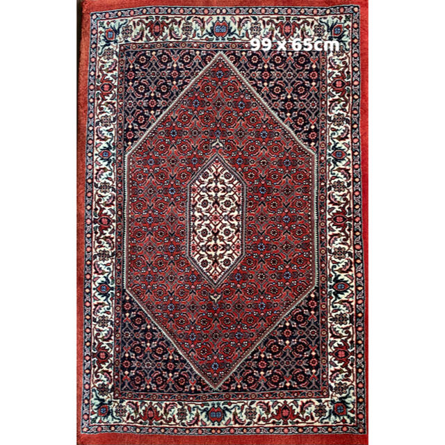 ビジャー産 ペルシャ絨毯 99×65cm
