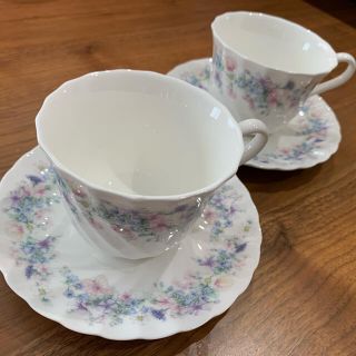 ウェッジウッド(WEDGWOOD)のWEDGWOOD  ウェッジウッド　アンジェラ　カップ＆ソーサー　2客セット(グラス/カップ)