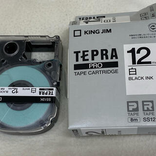 キングジム(キングジム)のTEPRA PRO 白　ブラックインク　１２mm(オフィス用品一般)