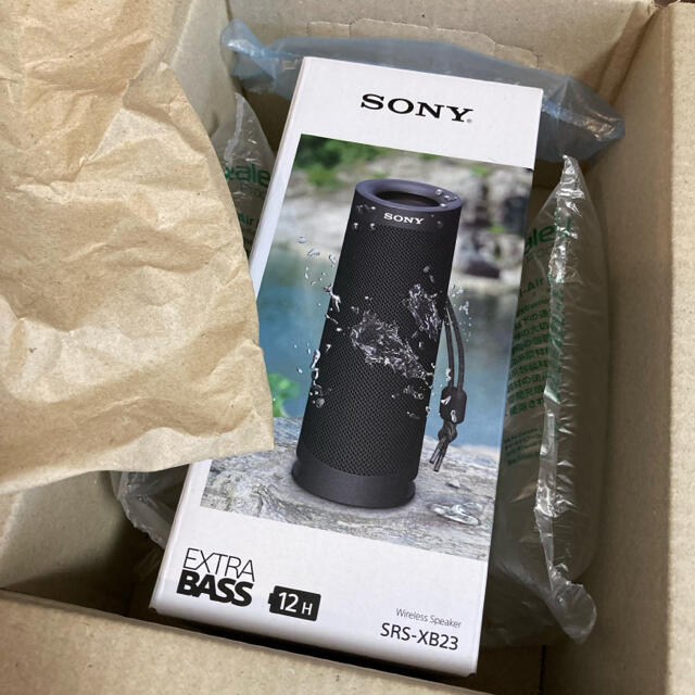 SONY wireless speaker SRS-XB23 ブラックスマホ/家電/カメラ