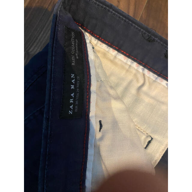 ZARA(ザラ)の専用　Zara スキニー　チノパン　36 ストレッチ　ネイビー メンズのパンツ(チノパン)の商品写真