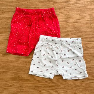 エイチアンドエム(H&M)の《H&M》ジャージーショートパンツ　2枚セット　74サイズ(パンツ)