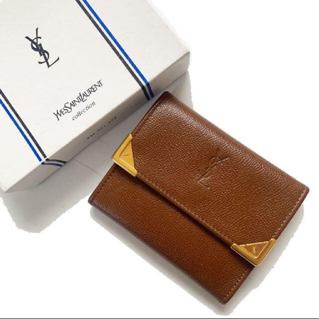 【未使用】Yves Saint Laurent イブサンローラン　二つ折り財布 | フリマアプリ ラクマ