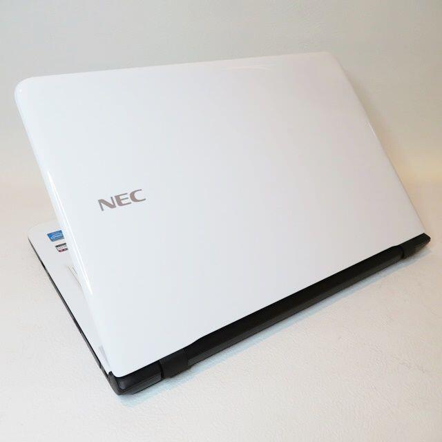 NEC(エヌイーシー)の げん様専用【超綺麗なホワイト】薄型/WEBカメラ/NEC/ノートパソコン スマホ/家電/カメラのPC/タブレット(ノートPC)の商品写真