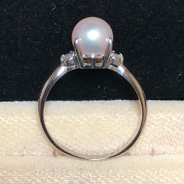 プラチナPt900 本真珠 ダイヤ リングリング(指輪)