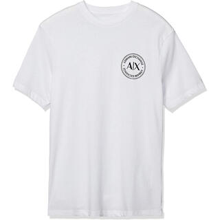 アルマーニエクスチェンジ(ARMANI EXCHANGE)のARMANI EXCHANGE アルマーニ クルーネック半袖Tシャツ白 メンズM(Tシャツ/カットソー(半袖/袖なし))