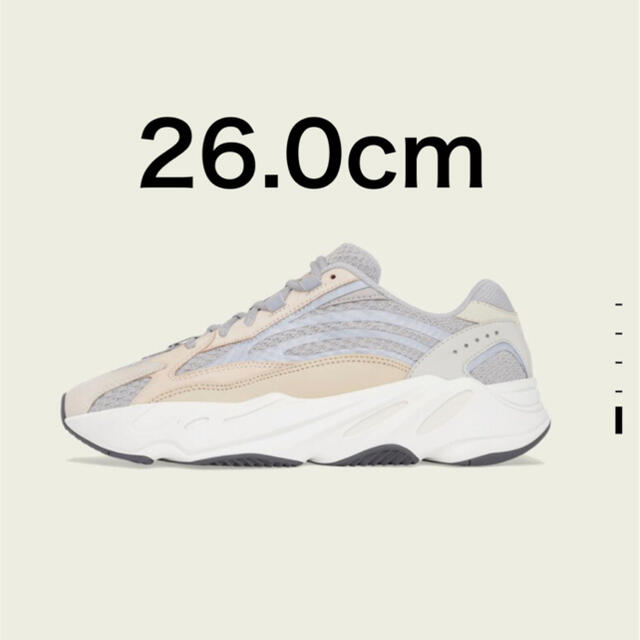 新品 26cm adidas yeezy boost 700 v2 cream