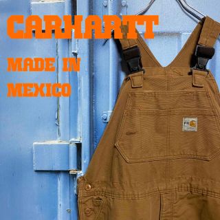 カーハート(carhartt)の希少 メキシコ製 カーハート オーバーオール サロペット ダブルニー 古着(サロペット/オーバーオール)