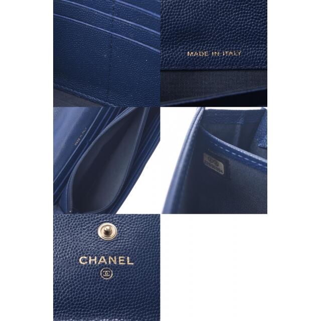 CHANEL(シャネル)のシャネル  カメリア 二つ折長財布 長財布 ブルー レディースのファッション小物(財布)の商品写真