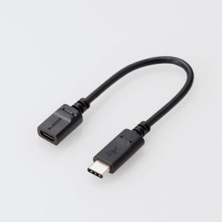 エレコム(ELECOM)のUSB TYPE C 変換ケーブル(TypeC to microB) 0.15m(バッテリー/充電器)