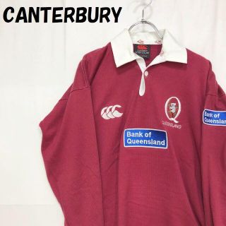 カンタベリー(CANTERBURY)の購入者ありカンタベリー オーストラリア製 ポロシャツワインレッド S 大きめ(ポロシャツ)