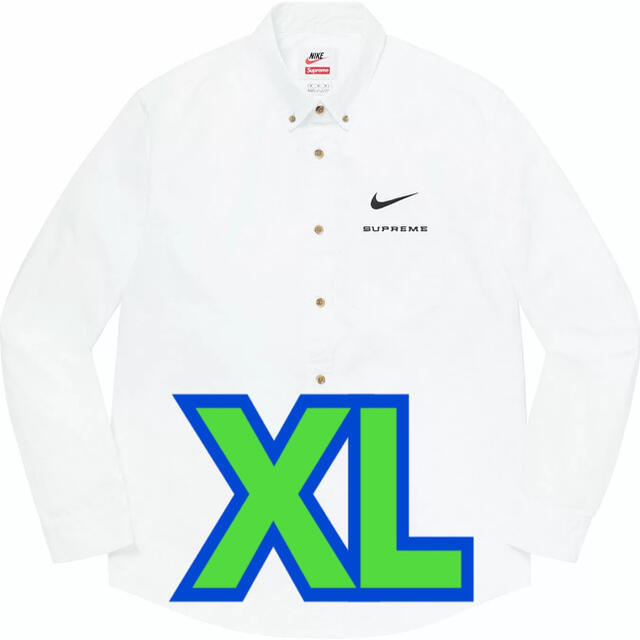 supreme Nike Cotton Twill Shirt XLメンズ