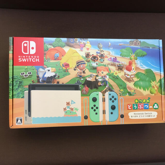 Nintendo Switch(ニンテンドースイッチ)の新品★Switch 任天堂スイッチ本体あつまれ動物の森　同梱版ニンテンドウ エンタメ/ホビーのゲームソフト/ゲーム機本体(家庭用ゲーム機本体)の商品写真