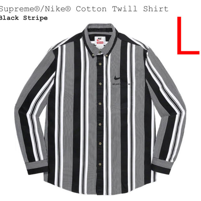 Supreme Nike Cotton Twill Shirt Black L