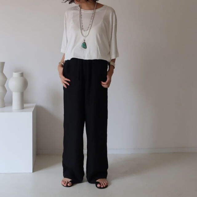 Argue⭐️Cotton Pants 廃盤商品 - カジュアルパンツ 【激レア】argue SIENA COTTON RIB PANTS ブラック