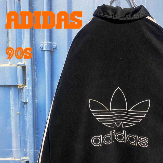 希少 90s adidas リバーシブル オーバーサイズ フリース ナイロン