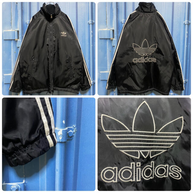 希少 90s adidas リバーシブル オーバーサイズ フリース ナイロン 5