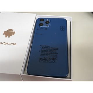 simフリー i12promax android ブルー 送料無料