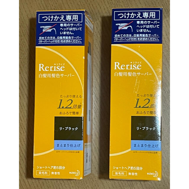 リライズ 白髪用髪色サーバー リ・ブラック つけかえ専用　2本セット