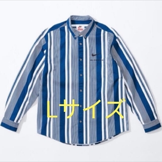 シュプリーム(Supreme)のsupreme nike Cotton Twill Shirt Lサイズ(シャツ)