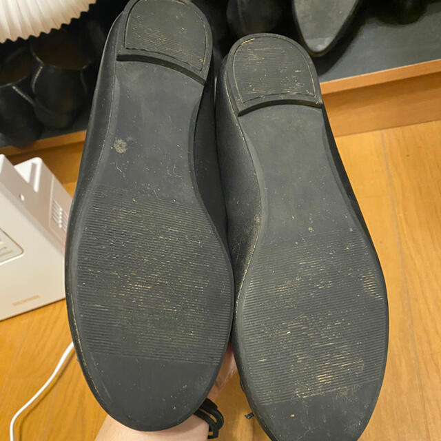 UNIQLO(ユニクロ)のUNIQLO フラットパンプス　黒 レディースの靴/シューズ(バレエシューズ)の商品写真
