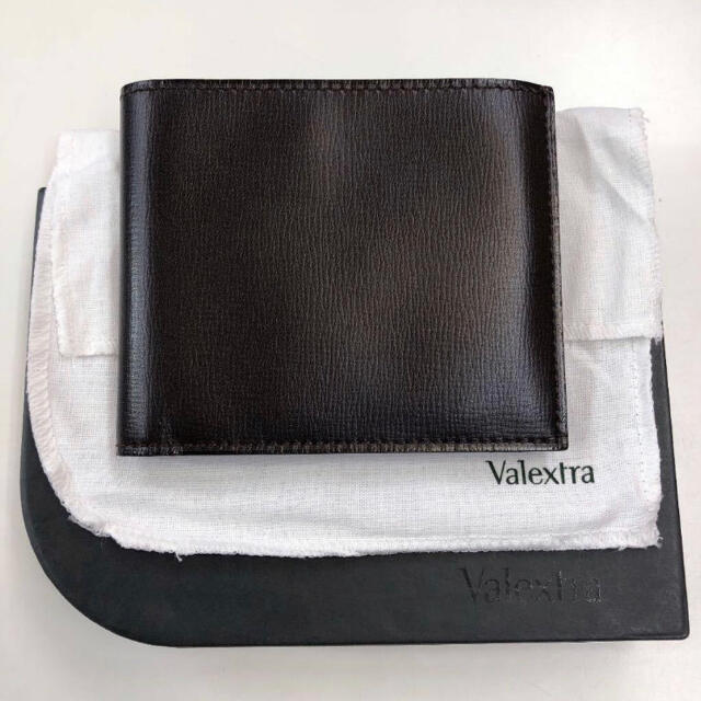 ファッション小物美品！Valextra 二つ折り 財布