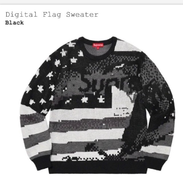 supreme Digital Flag Sweaterトップス