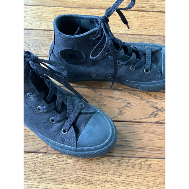 CONVERSE(コンバース)のコンバース　ハイカットスニーカー  オールブラック　キッズ　19.5 キッズ/ベビー/マタニティのキッズ靴/シューズ(15cm~)(スニーカー)の商品写真