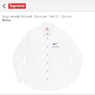 シュプリーム(Supreme)のSupreme®/Nike® Cotton Twill Shirt(シャツ)