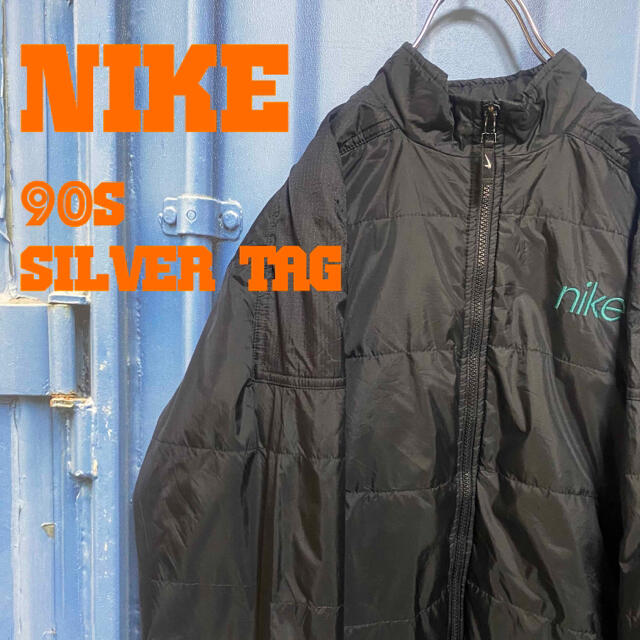 90s NIKE ナイキ ナイロン ジャケット ダウン 中綿 ブランドロゴ