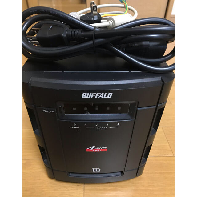 BUFFALO 4UNIT RAID(HD-QS1.0TSU2/R5)改PC周辺機器