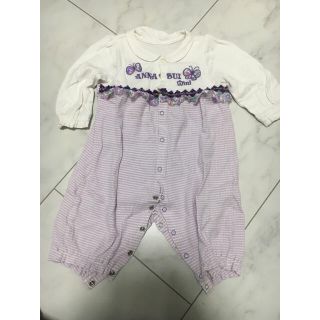 アナスイミニ(ANNA SUI mini)のアナスイミニ　長袖ロンパース　50〜70cm(ロンパース)