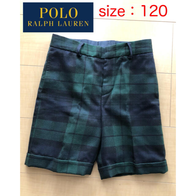 POLO RALPH LAUREN(ポロラルフローレン)のラルフローレン　キッズ　チェック半ズボン　フォーマル　120 キッズ/ベビー/マタニティのキッズ服男の子用(90cm~)(ドレス/フォーマル)の商品写真