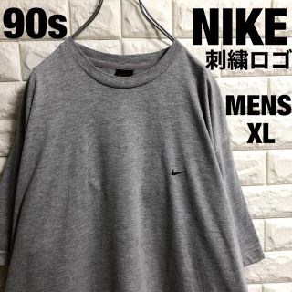 ナイキ(NIKE)の90s  NIKE  ナイキ　刺繍ロゴ　Tシャツ　メンズXLサイズ(Tシャツ/カットソー(半袖/袖なし))