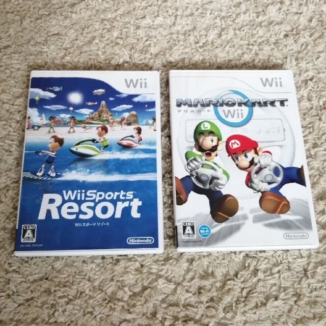 Wii マリオカートwii と Wii スポーツリゾート のセットの通販 By てみな S Shop ウィーならラクマ