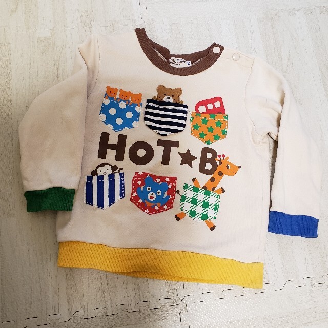 HOT BISCUITS(ホットビスケッツ)のミキハウス　ホットビスケッツ　トレーナー　90 キッズ/ベビー/マタニティのキッズ服男の子用(90cm~)(Tシャツ/カットソー)の商品写真