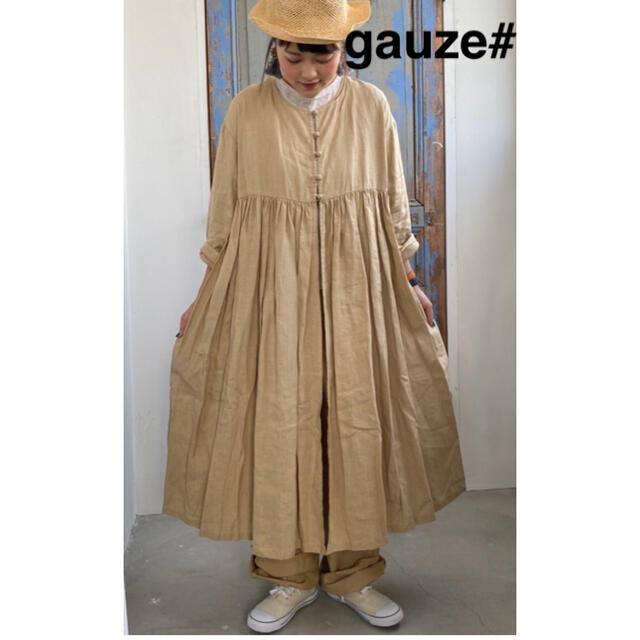 nest Robe(ネストローブ)のgauze# スウィッチングギャザーワンピース レディースのワンピース(ロングワンピース/マキシワンピース)の商品写真