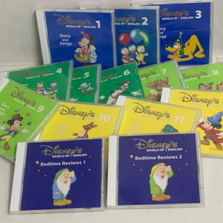 ディズニー(Disney)のDWE CD ストーリー&ソングスとベッドタイムレビュー　合計14枚(知育玩具)