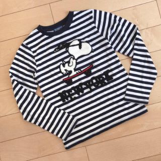 ピーナッツ(PEANUTS)のお値下げ。SNOOPY ボーダー ロンT(Tシャツ/カットソー)